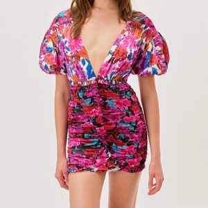 NWT For Love & Lemons Cassandra Mini Dress